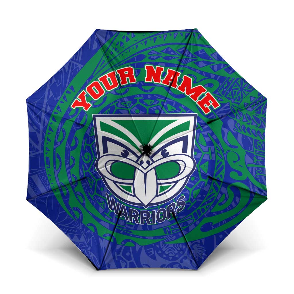 Personalized New Zealand Warriors Umbrella Polynesian Tribal Chest and Sleeve Tattoo