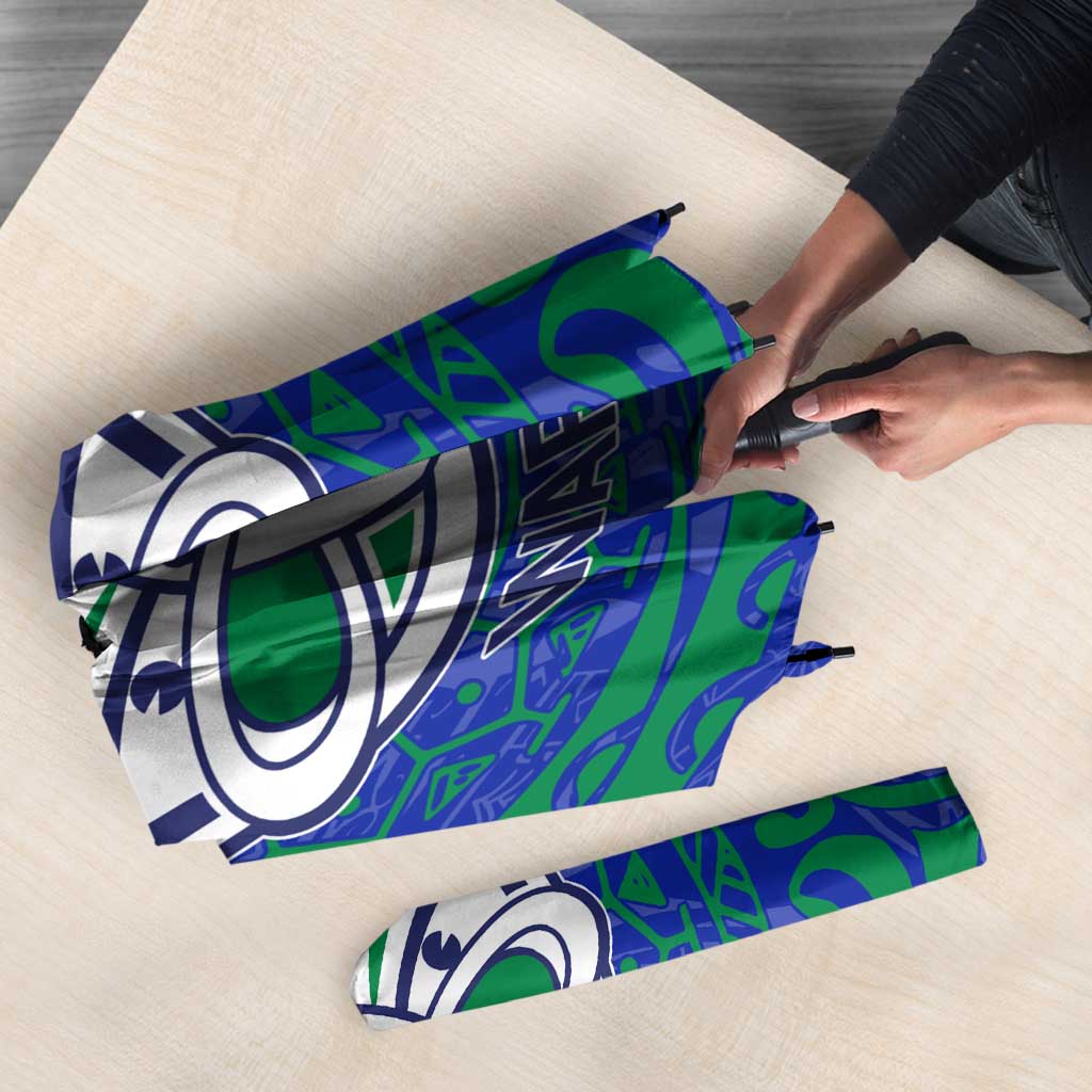 Personalized New Zealand Warriors Umbrella Polynesian Tribal Chest and Sleeve Tattoo