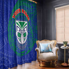 Personalized New Zealand Warriors Window Curtain Polynesian Tribal Chest and Sleeve Tattoo
