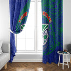 Personalized New Zealand Warriors Window Curtain Polynesian Tribal Chest and Sleeve Tattoo