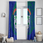 Personalized New Zealand Warriors Window Curtain Polynesian Tribal Chest and Sleeve Tattoo