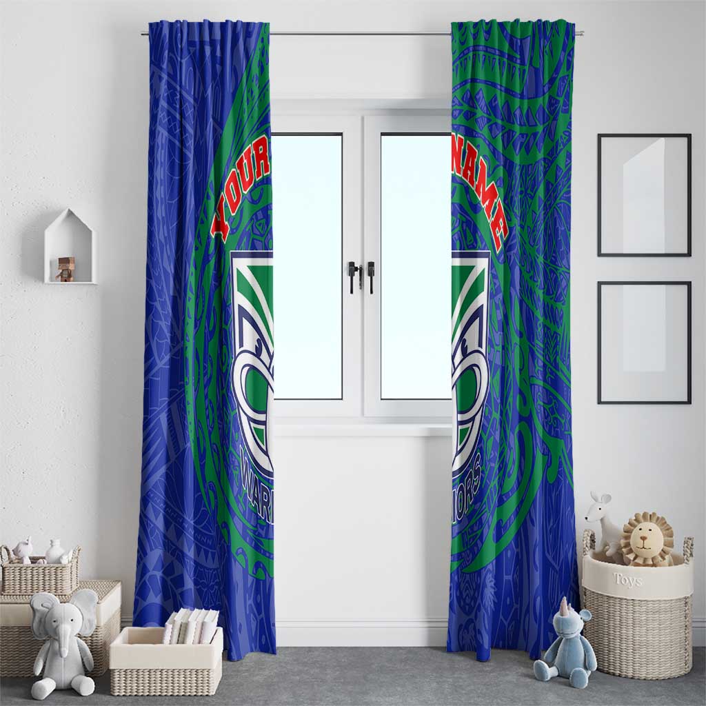 Personalized New Zealand Warriors Window Curtain Polynesian Tribal Chest and Sleeve Tattoo