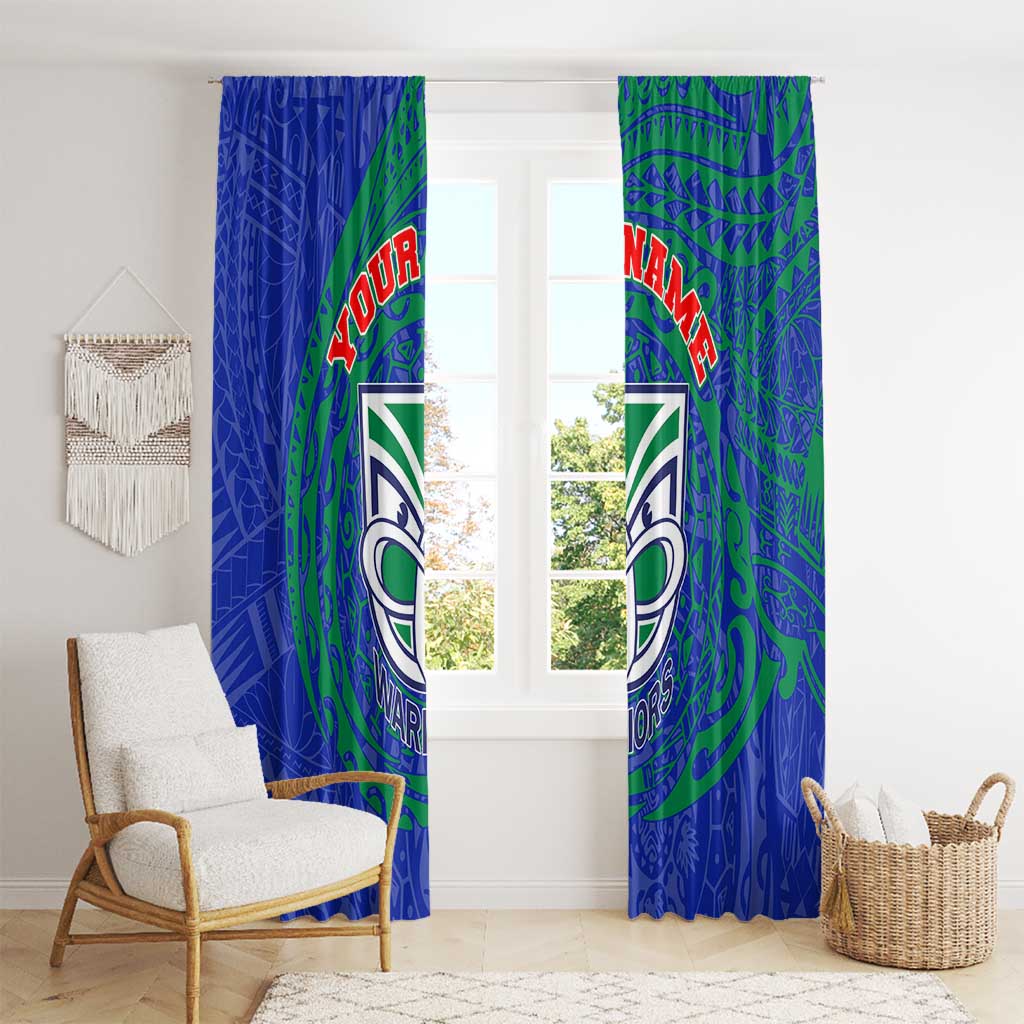 Personalized New Zealand Warriors Window Curtain Polynesian Tribal Chest and Sleeve Tattoo