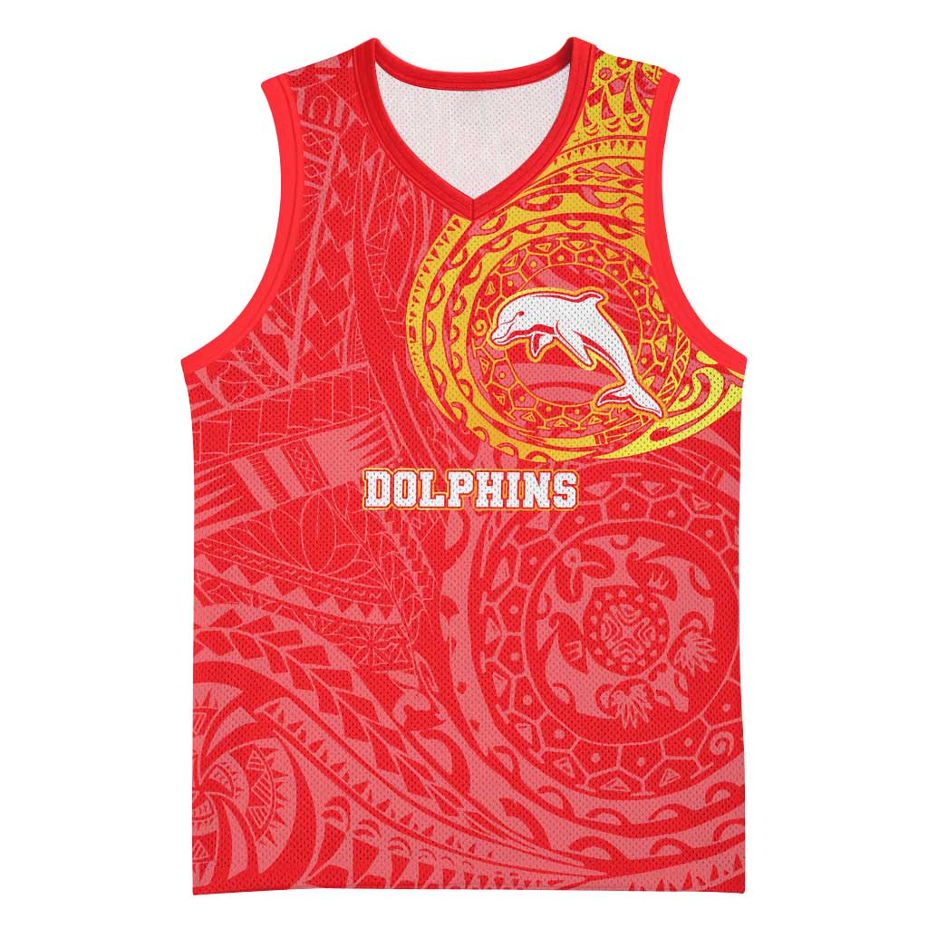 Personalized Dolphins Basketball Jersey Polynesian Tribal Chest and Sleeve Tattoo