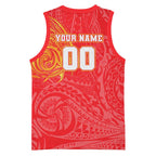 Personalized Dolphins Basketball Jersey Polynesian Tribal Chest and Sleeve Tattoo