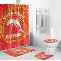 Personalized Dolphins Bathroom Set Polynesian Tribal Chest and Sleeve Tattoo