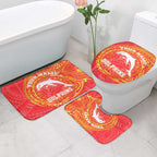 Personalized Dolphins Bathroom Set Polynesian Tribal Chest and Sleeve Tattoo