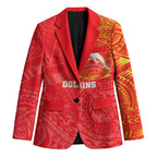 Personalized Dolphins Blazer Polynesian Tribal Chest and Sleeve Tattoo