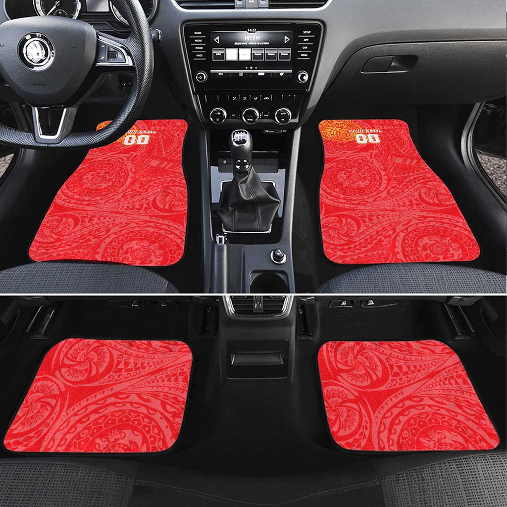 Personalized Dolphins Car Mats Polynesian Tribal Chest and Sleeve Tattoo