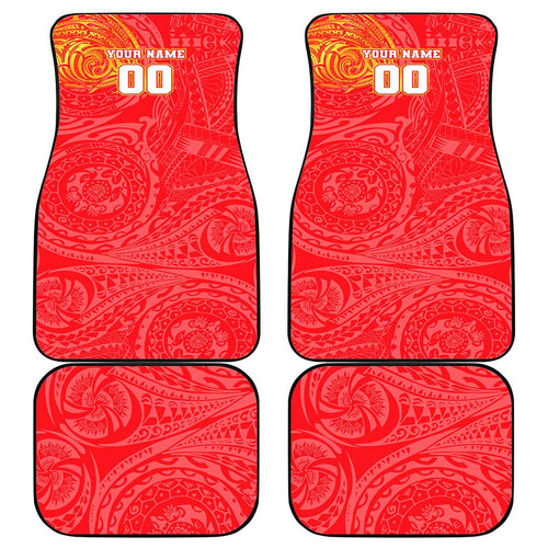 Personalized Dolphins Car Mats Polynesian Tribal Chest and Sleeve Tattoo