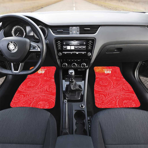 Personalized Dolphins Car Mats Polynesian Tribal Chest and Sleeve Tattoo