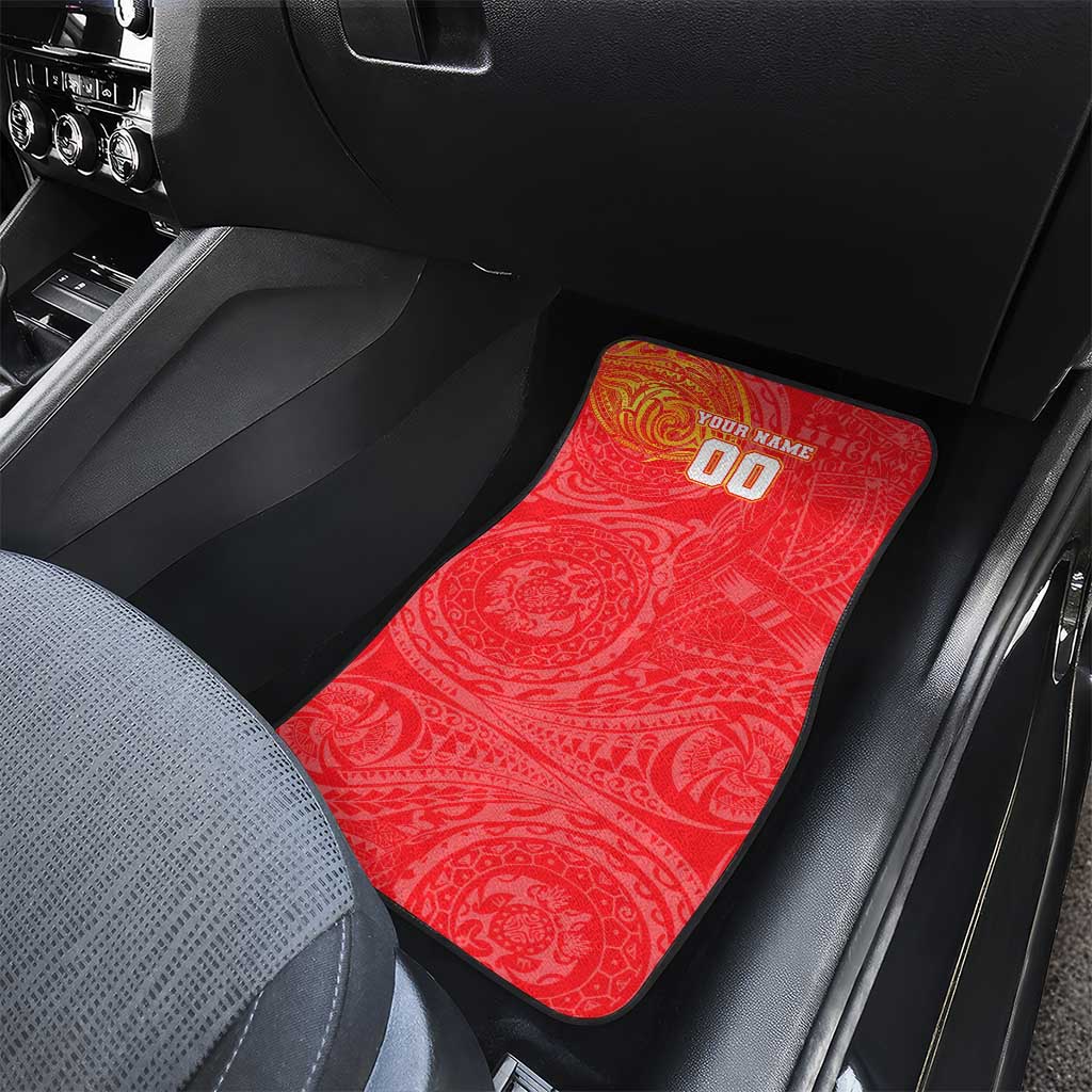 Personalized Dolphins Car Mats Polynesian Tribal Chest and Sleeve Tattoo
