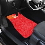 Personalized Dolphins Car Mats Polynesian Tribal Chest and Sleeve Tattoo