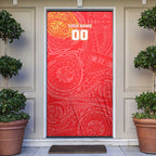 Personalized Dolphins Door Cover Polynesian Tribal Chest and Sleeve Tattoo