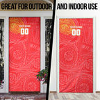Personalized Dolphins Door Cover Polynesian Tribal Chest and Sleeve Tattoo