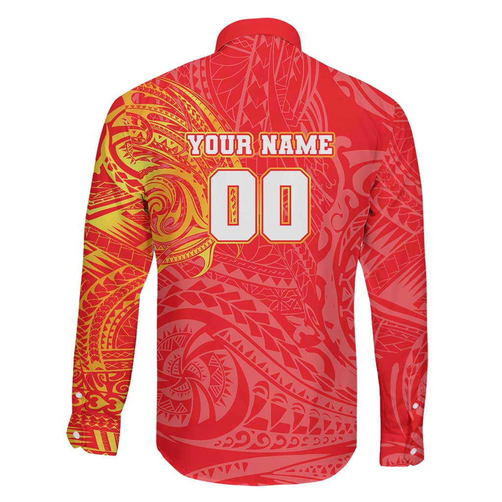 Personalized Dolphins Family Matching Tank Maxi Dress and Hawaiian Shirt Polynesian Tribal Chest and Sleeve Tattoo