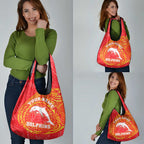 Personalized Dolphins Grocery Bag Polynesian Tribal Chest and Sleeve Tattoo