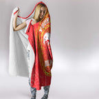 Personalized Dolphins Hooded Blanket Polynesian Tribal Chest and Sleeve Tattoo