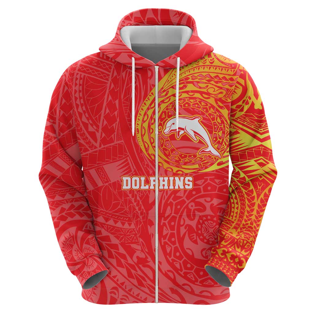 Personalized Dolphins Hoodie Polynesian Tribal Chest and Sleeve Tattoo