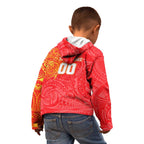 Personalized Dolphins Kid Hoodie Polynesian Tribal Chest and Sleeve Tattoo