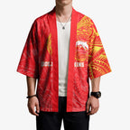 Personalized Dolphins Kimono Polynesian Tribal Chest and Sleeve Tattoo
