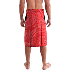 Personalized Dolphins Lavalava Polynesian Tribal Chest and Sleeve Tattoo