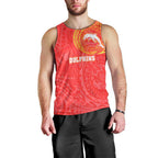 Personalized Dolphins Men Tank Top Polynesian Tribal Chest and Sleeve Tattoo