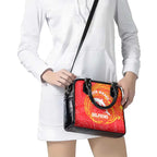Personalized Dolphins Shoulder Handbag Polynesian Tribal Chest and Sleeve Tattoo