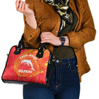 Personalized Dolphins Shoulder Handbag Polynesian Tribal Chest and Sleeve Tattoo