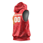 Personalized Dolphins Sleeveless Hoodie Polynesian Tribal Chest and Sleeve Tattoo