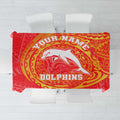 Personalized Dolphins Tablecloth Polynesian Tribal Chest and Sleeve Tattoo