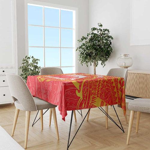 Personalized Dolphins Tablecloth Polynesian Tribal Chest and Sleeve Tattoo