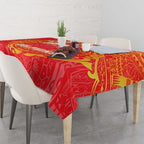 Personalized Dolphins Tablecloth Polynesian Tribal Chest and Sleeve Tattoo