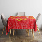 Personalized Dolphins Tablecloth Polynesian Tribal Chest and Sleeve Tattoo