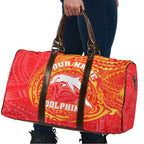 Personalized Dolphins Travel Bag Polynesian Tribal Chest and Sleeve Tattoo