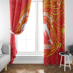 Personalized Dolphins Window Curtain Polynesian Tribal Chest and Sleeve Tattoo
