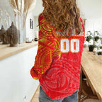 Personalized Dolphins Women Casual Shirt Polynesian Tribal Chest and Sleeve Tattoo