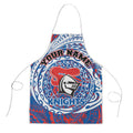 Personalized Newcastle Knights Apron Polynesian Tribal Chest and Sleeve Tattoo