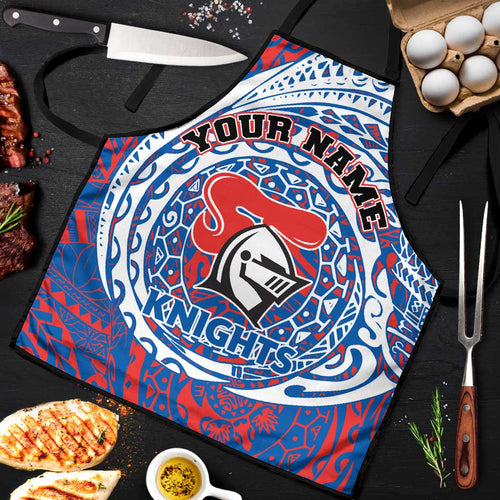 Personalized Newcastle Knights Apron Polynesian Tribal Chest and Sleeve Tattoo
