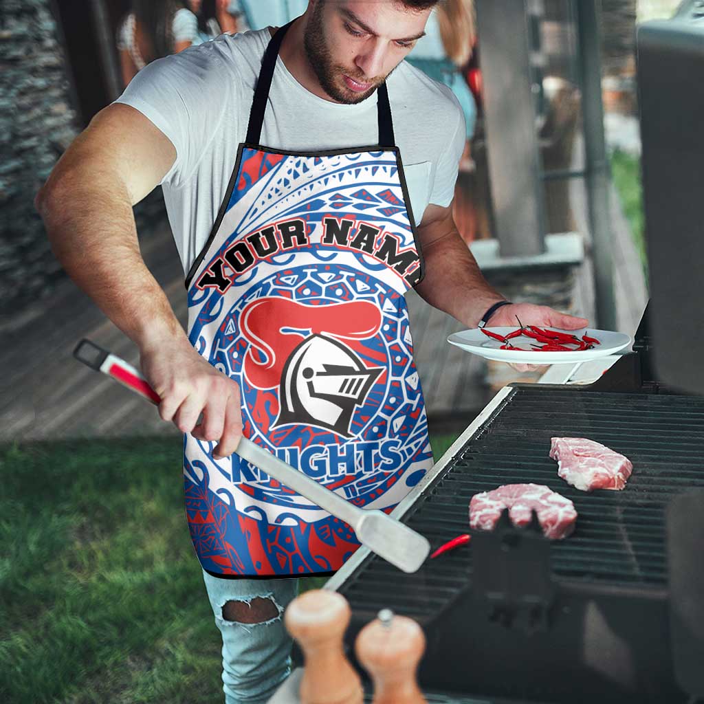 Personalized Newcastle Knights Apron Polynesian Tribal Chest and Sleeve Tattoo