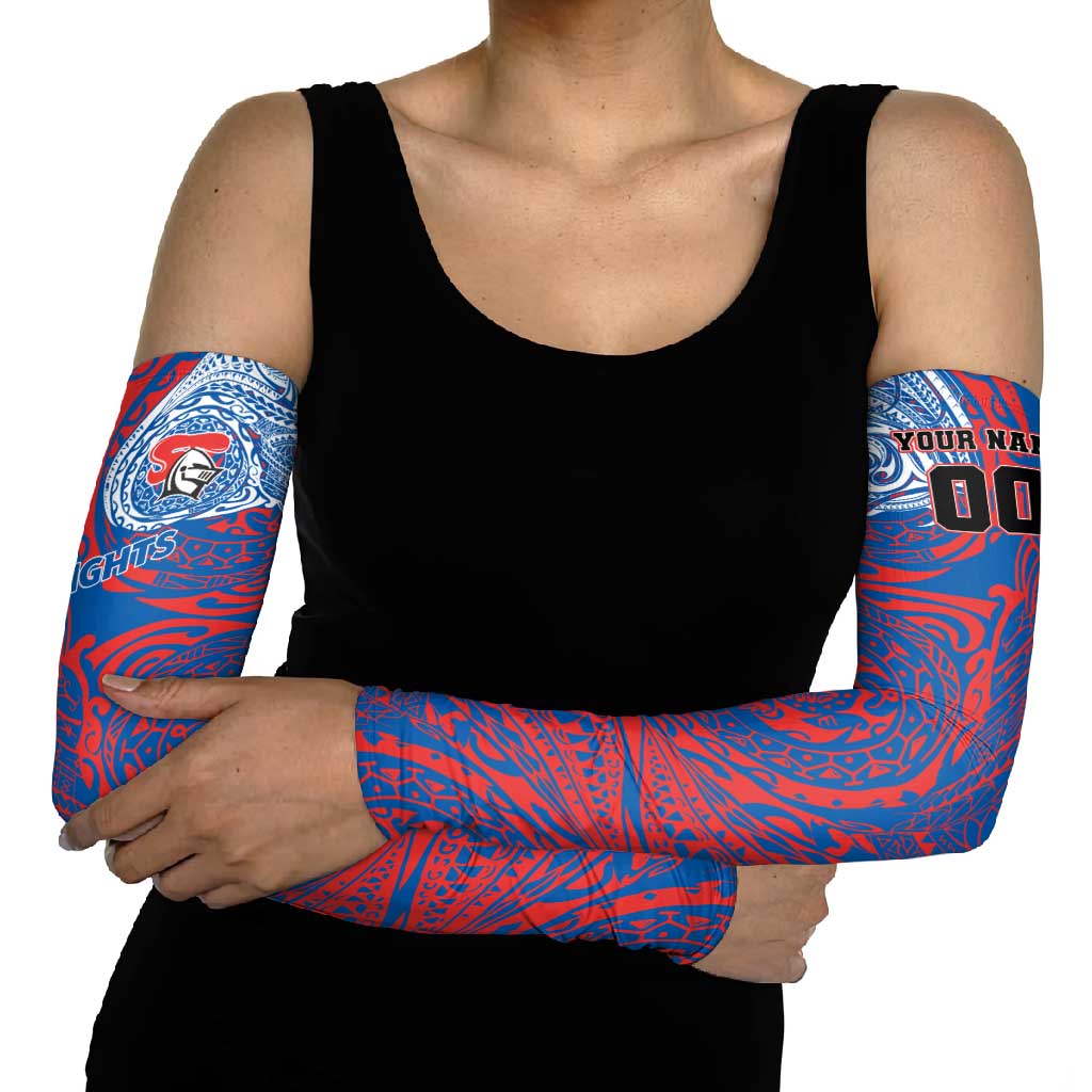 Personalized Newcastle Knights Arm Sleeves Polynesian Tribal Chest and Sleeve Tattoo