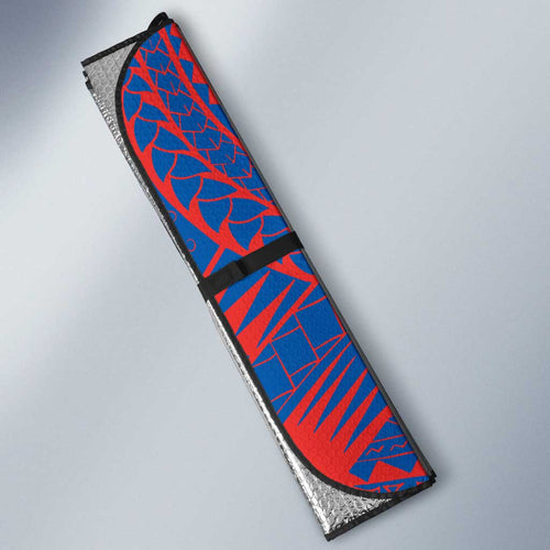 Personalized Newcastle Knights Auto Sun Shade Polynesian Tribal Chest and Sleeve Tattoo