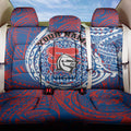 Personalized Newcastle Knights Back Car Seat Cover Polynesian Tribal Chest and Sleeve Tattoo