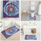 Personalized Newcastle Knights Bathroom Set Polynesian Tribal Chest and Sleeve Tattoo