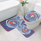 Personalized Newcastle Knights Bathroom Set Polynesian Tribal Chest and Sleeve Tattoo