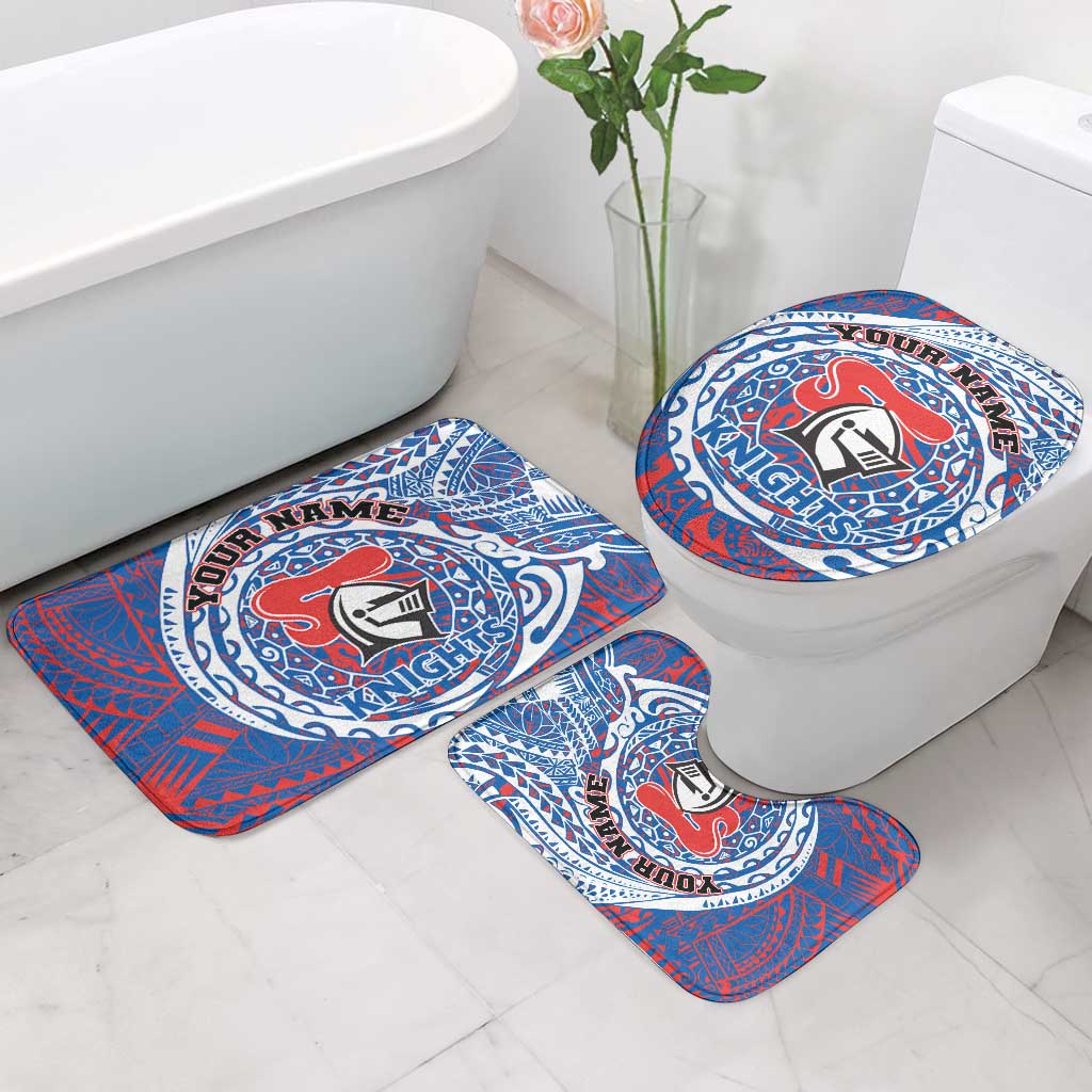 Personalized Newcastle Knights Bathroom Set Polynesian Tribal Chest and Sleeve Tattoo