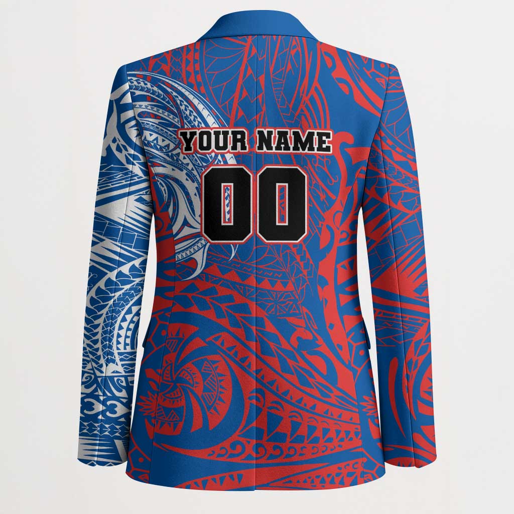 Personalized Newcastle Knights Blazer Polynesian Tribal Chest and Sleeve Tattoo