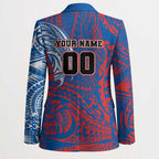 Personalized Newcastle Knights Blazer Polynesian Tribal Chest and Sleeve Tattoo