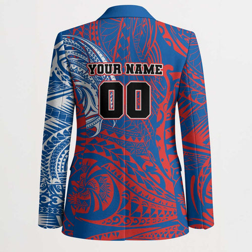Personalized Newcastle Knights Blazer Polynesian Tribal Chest and Sleeve Tattoo