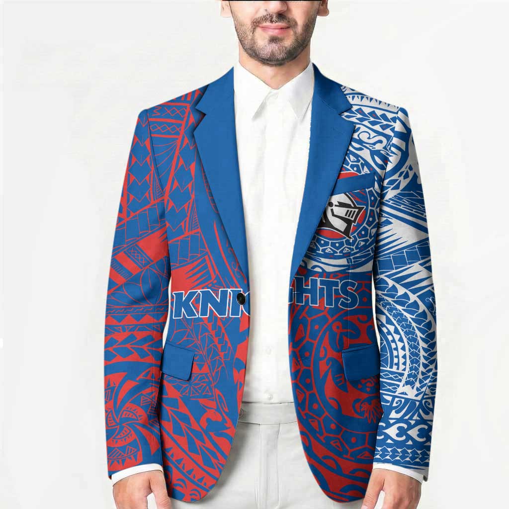 Personalized Newcastle Knights Blazer Polynesian Tribal Chest and Sleeve Tattoo